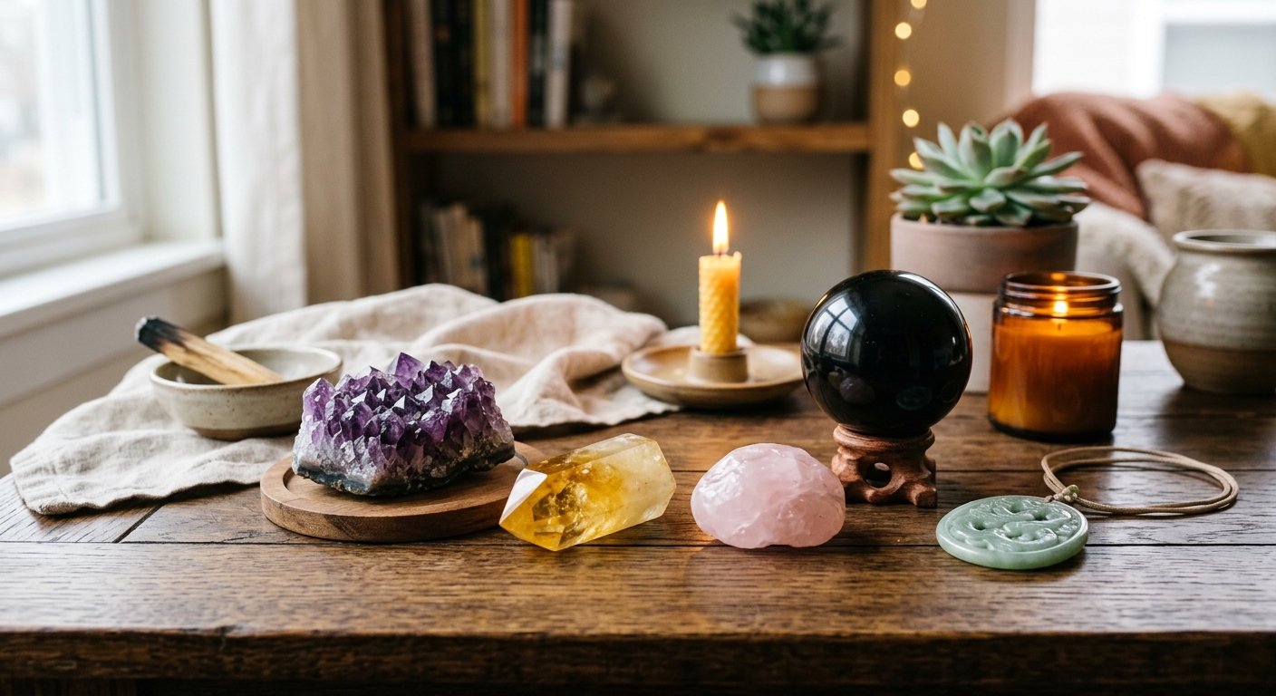 Phong thủy thạch anh và đá quý toàn diện