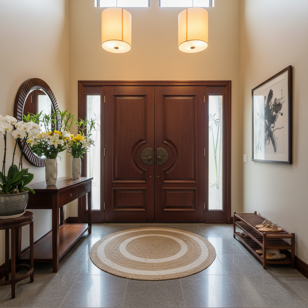 Phong thủy cửa chính — hướng cửa và huyền quan