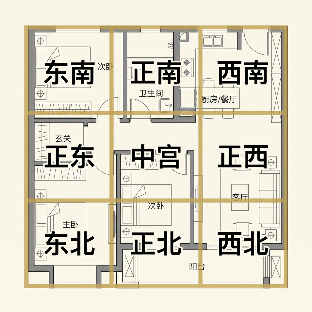 Cửu cung phương vị - Nine Palace Grid