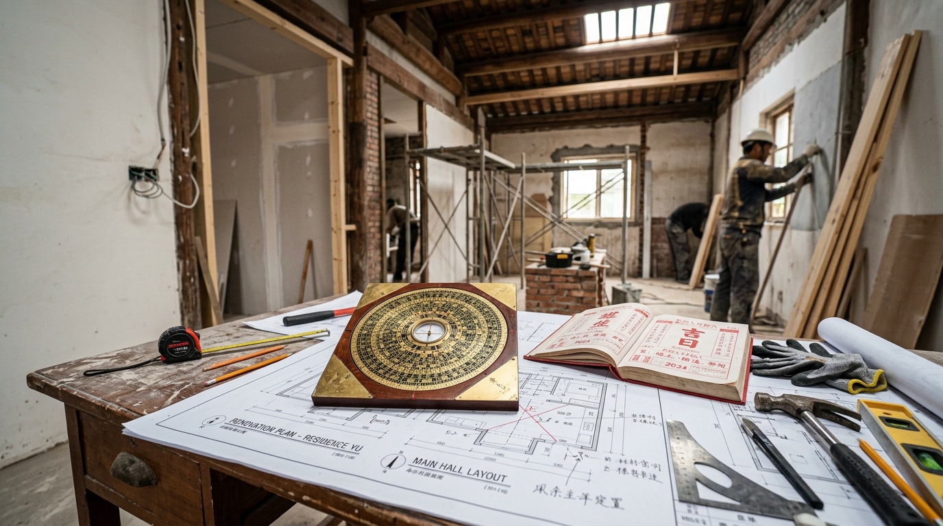 Phong thủy sửa nhà và động thổ