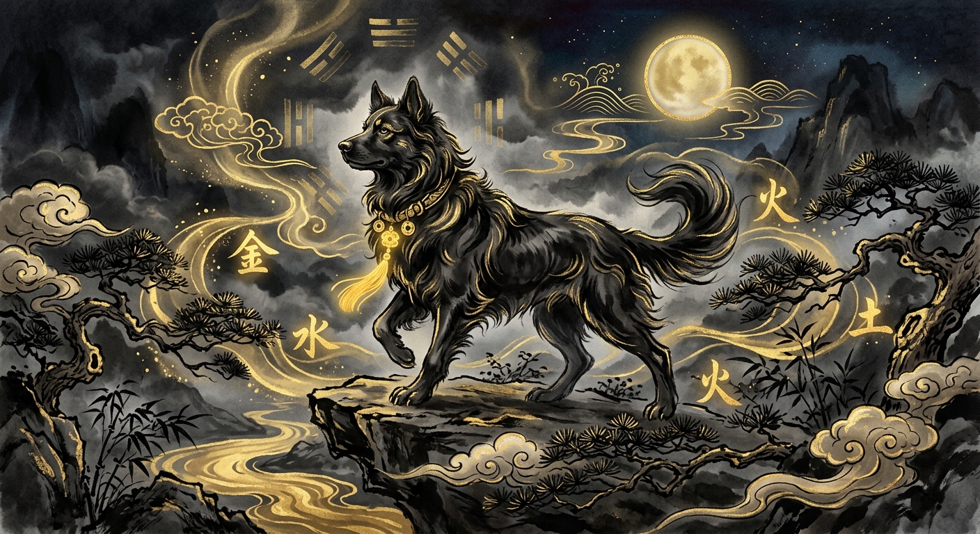 Hình minh họa tuổi Tuất - Chó phong thủy 2026