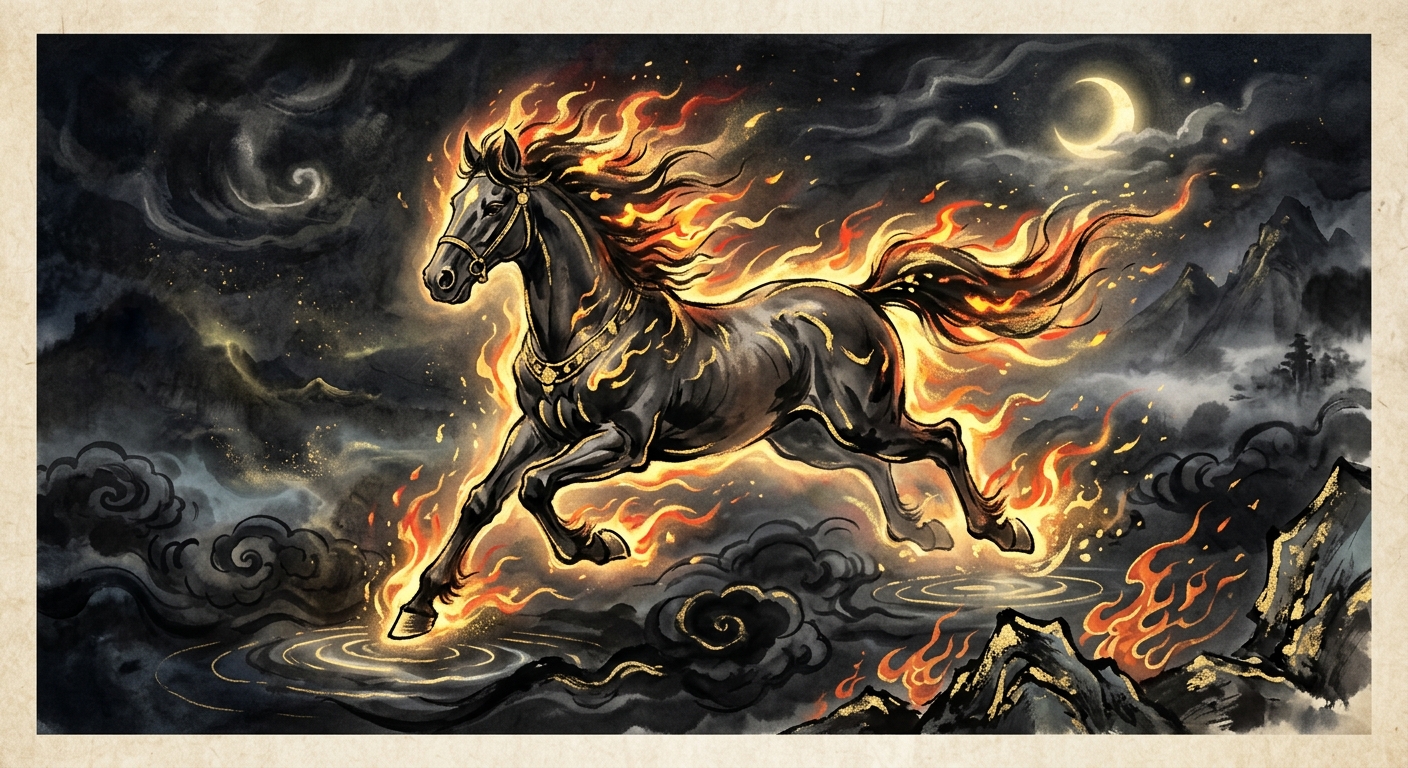 Hình minh họa tuổi Ngọ - Ngựa phong thủy 2026