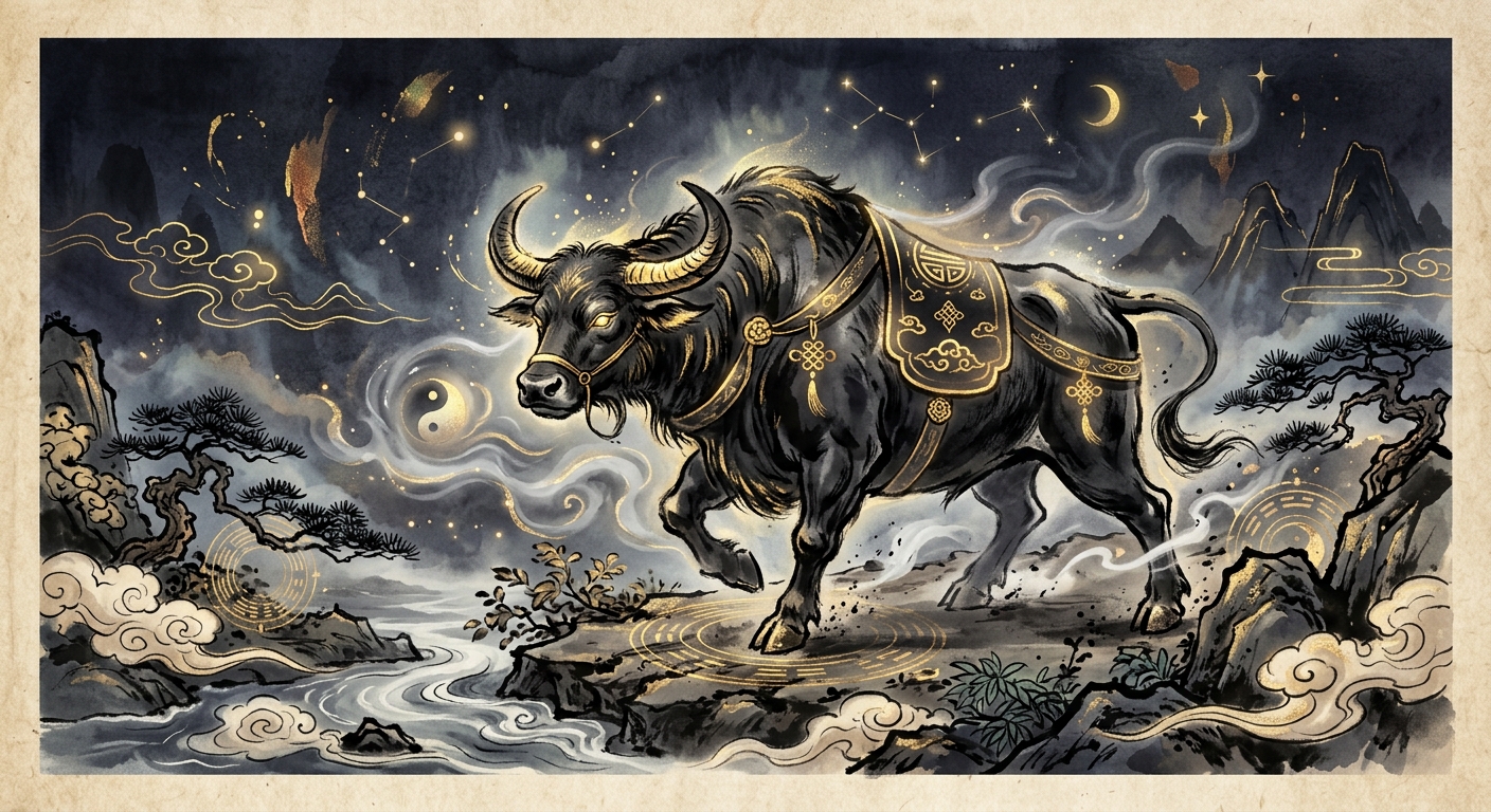 Hình minh họa tuổi Sửu - Trâu phong thủy 2026