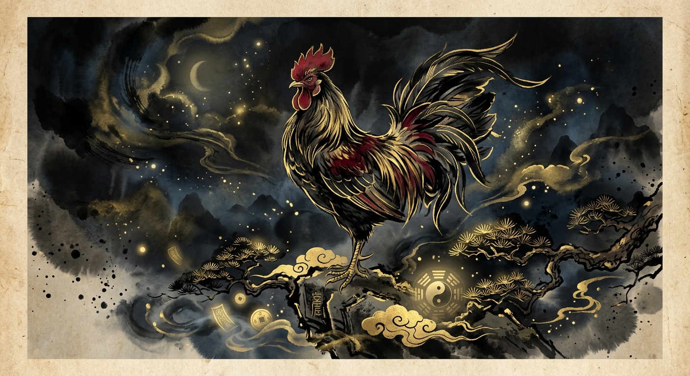 Hình minh họa tuổi Dậu - Gà phong thủy 2026